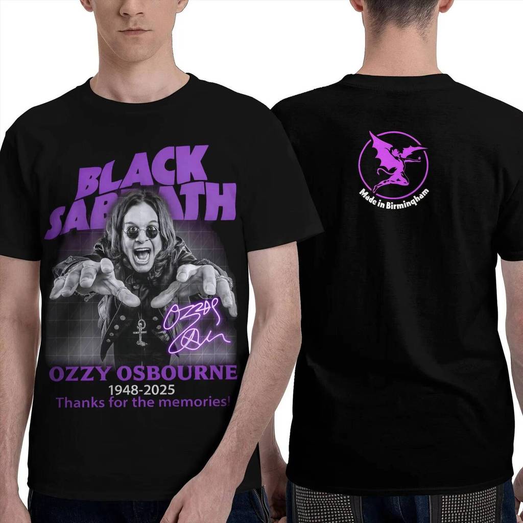 เสื้อยืดวินเทจ Black Sabbath และ Ozzy Osbourne Back To The Beginning ทำจากผ้าฝ้าย สไตล์รอบคอดูคล่องตัว มีให้เลือกทุกไซส์รวมถึงไซส์พิเศษ+