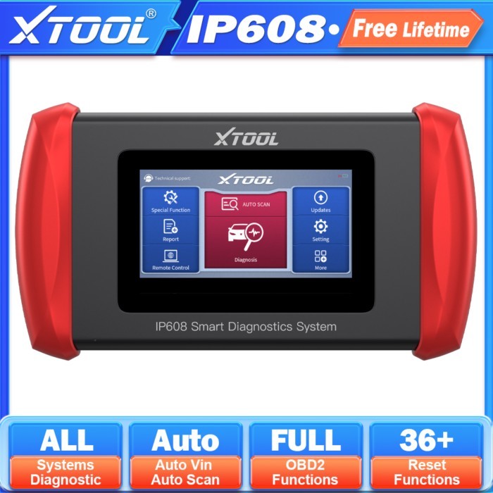 XTOOL InPlus IP608 All System Car Diagnositic Tools Automotive Scanner 30+ Special Functions Auto V