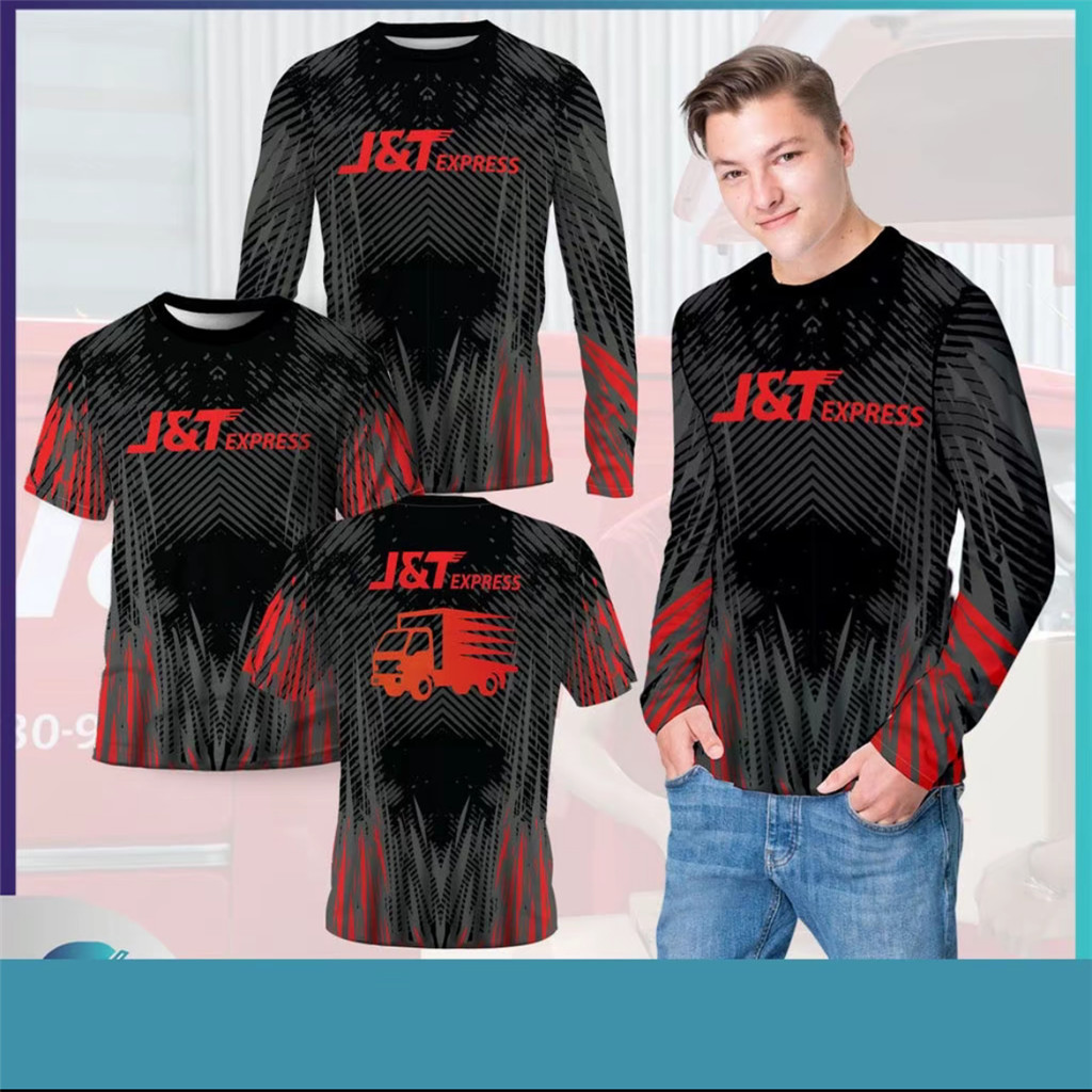 เสื้อยืดJ & T Express, เสื้อผ้าโปดร์J & T Express นุ่มนวลสบายใจสําดี
