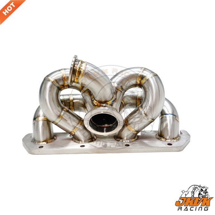 JKVK RACING 42mm OD 3mm Thick SS304 Vband Flange G olf5 EA888 EA113 2.0T T3 Exhaust Turbo Manifold