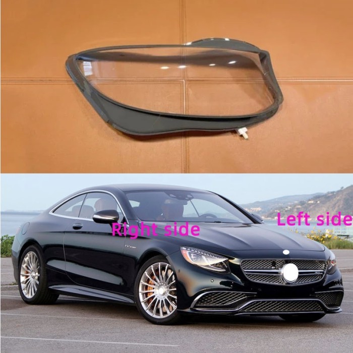 For Mercedes-Benz S Class Coupe S63 W217 2014 -2018 Headlamp Lens Headlight Shell Replacement Headl