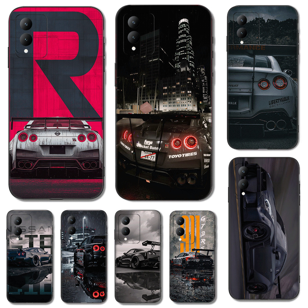 Vivo Y04 Y04S Y29S Y19 Y19E T4 Lite Y19S GT Y21D Y31 TPU Spot goods เคสนิ่มสีดําเคสโทรศัพท์Nissan GT