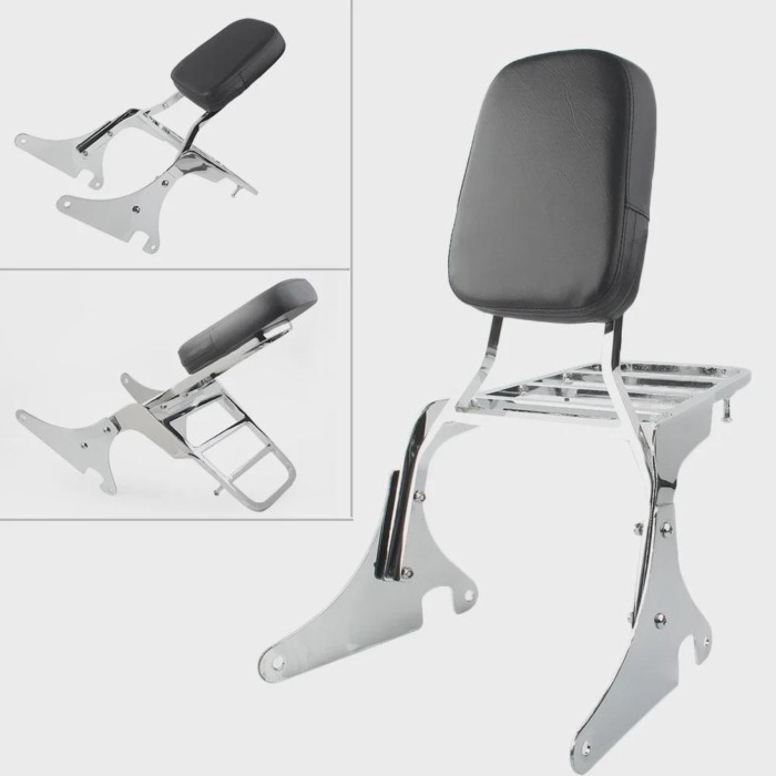 For Kawasaki Vulcan VN 400 800 1995-2012 VN400 VN800 Motorcycle Passenger Sissy Bar Backrest Luggag