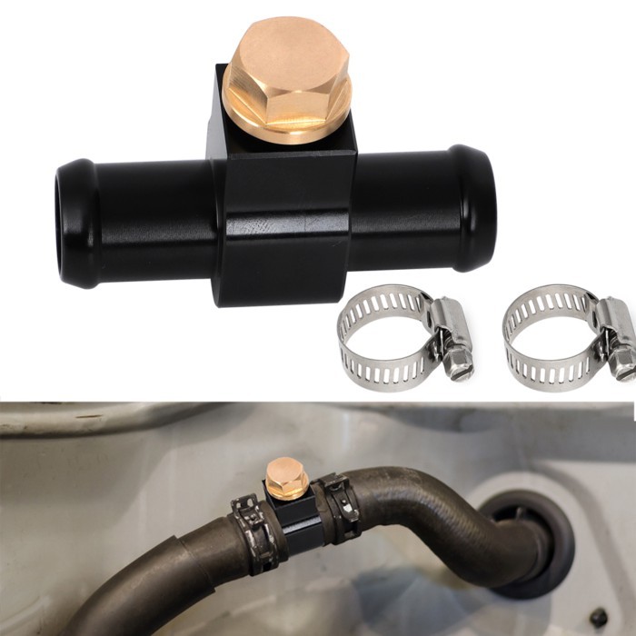 For Nissan Z33 350Z Z34 370Z Infiniti G35 G37 3/4" ID Hose System Aluminium Cooling Liquid Outlet B