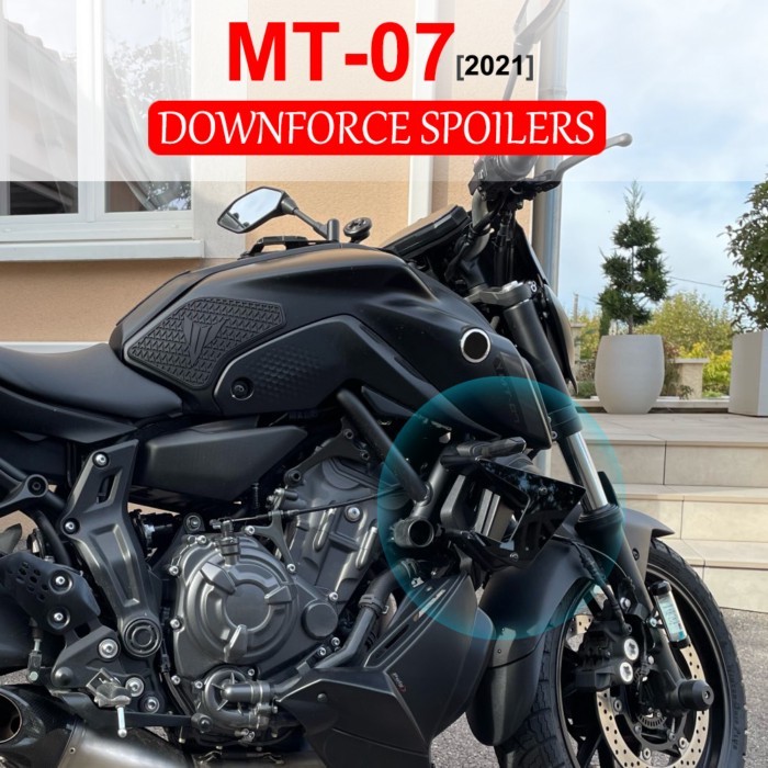 For Yamaha MT07 MT 07 MT-07  Motorcycle Parts Side Down Force Naked Spoilers Fixed Winglet Fairing