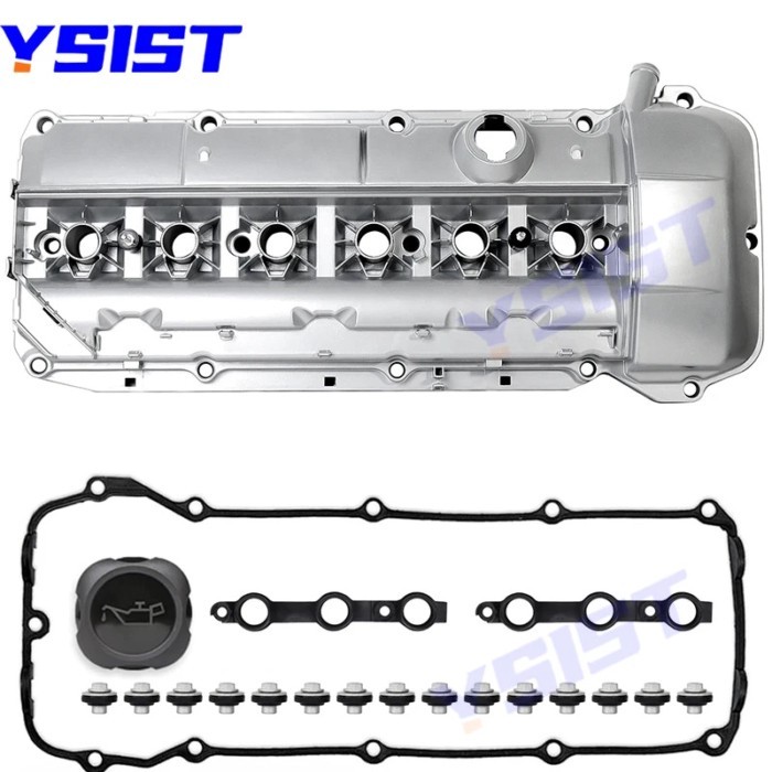 Aluminum Valve Cover for BMW E39 E46 E53 E60 E83 325i 325ci 325xi 330i 330ci 330xi 525i 530i X3 X5