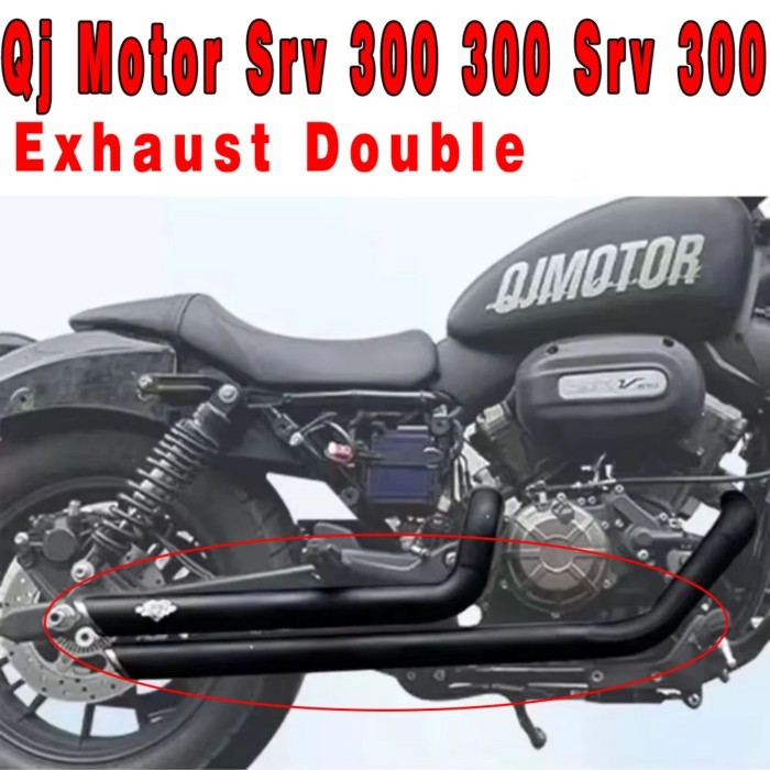For Qj Motor Srv 300 300 Srv 300 Srv Qj Motor Modified Exhaust Double-Outlet Horseshoe Sound Exhaus