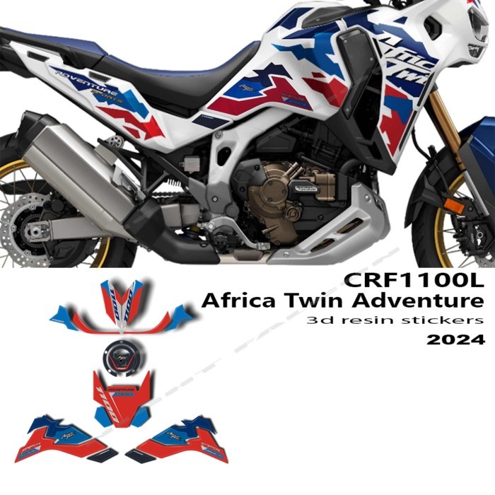 CRF1100L Motorcycle Accessories 3D Epoxy Resin Sticker Protection Kit Fuel Tank Pad For CRF 1100 L