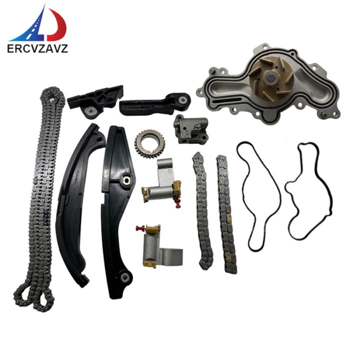 Timing Chain Kit Water Pump 7T4Z-6K254-BA, BA5Z-6B274-A, BA5Z-6L266-B Fit 2007-2010 Ford Edge Tauru