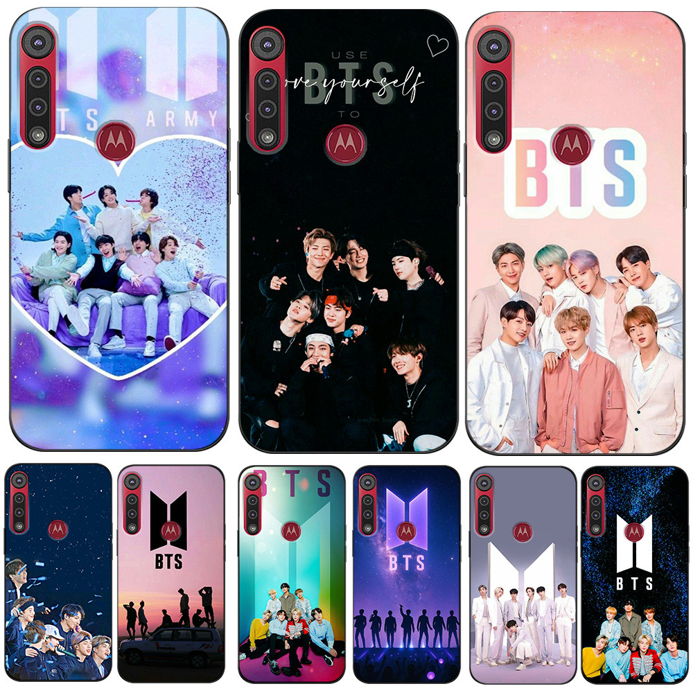 สําหรับ Motorola Moto G8 PLAY เคสโทรศัพท์ซิลิโคนอ่อนนุ่มป้องกันเคส Tpu สีดํา RM Jin Suga J-Hope Jimi