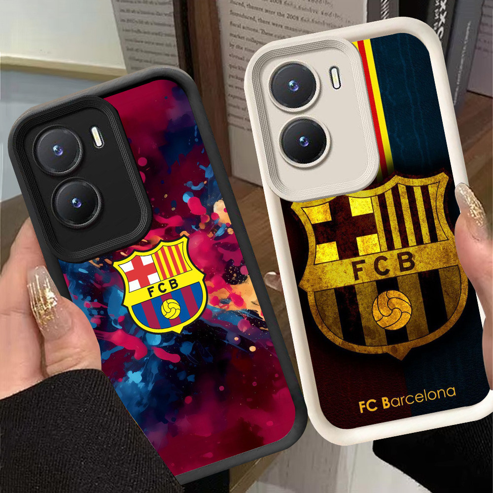 G-26 Barcelona Casing สําหรับ VIVO Y35 Y15s Y01A Y22 Y01 Y22s Y15a 5G สีดําและสีขาว