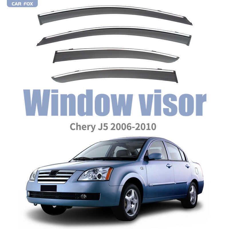 เหมาะสําหรับ Chery J5 Window visor Rain and Rain Sun visor Rain Eyebrow [Overseas]