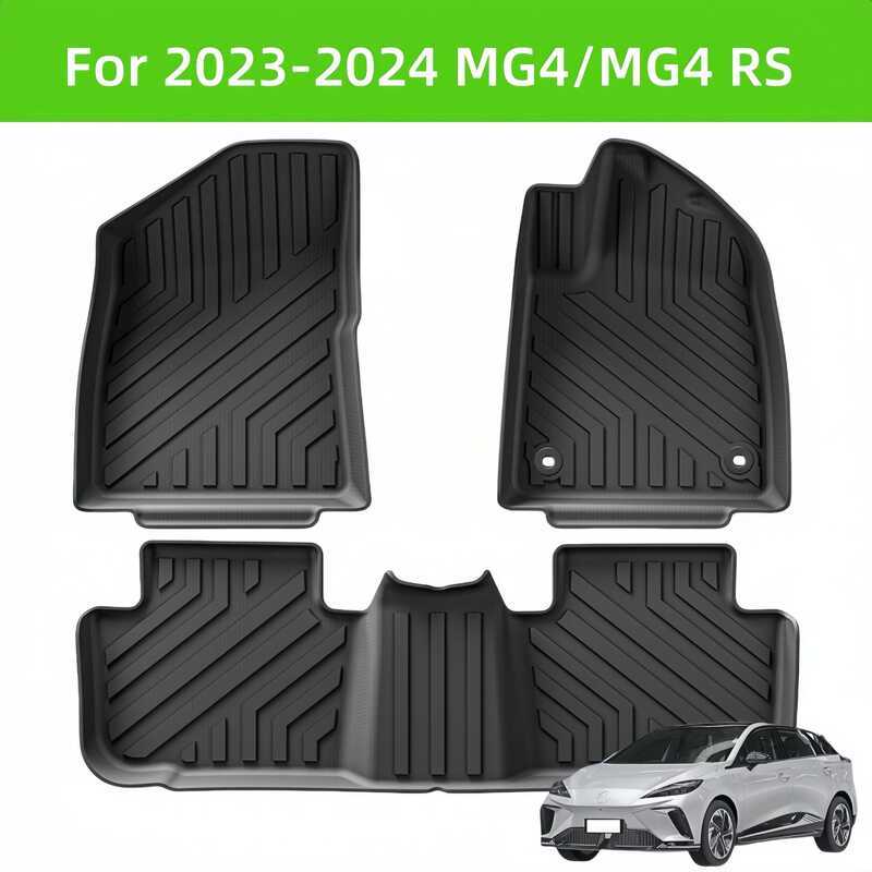 สําหรับ 23-24 MG4/MG4 RS EV RHD TPE พรมปูพื้นรถยนต์/ด้านหลัง