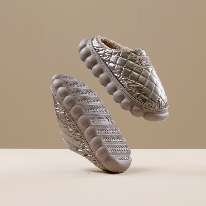 Ladies Simple Style Warm Indoor Slippers Super-Soft House Slippers Cute Girls Home Slippers