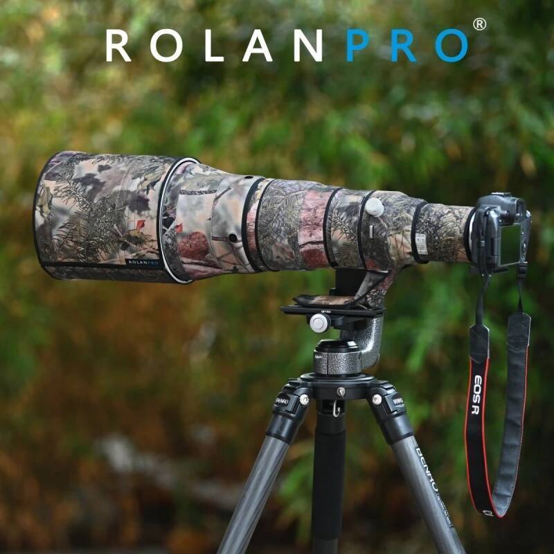 ROLANPRO เลนส์กันน้ํา Camouflage Coat สําหรับ Canon RF 600 มม.F4 L IS USM เลนส์แขนป้องกัน canon rf 6