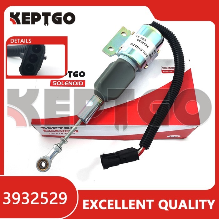 12V 3932529 Fuel Flameout Solenoid Valve SA-4756 12V For Cummins 4BT 6BT SA-4891-12 3932529 3930658