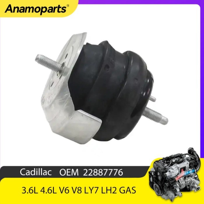 Engine Part Trans Motor Mount set Fit 3.6 4.6 L T V6 V8 LY7 LH2 GAS For 2005-2009 Cadillac SRX CE2