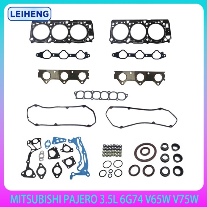 Engine Full Gasket Set Overhaul Kit For MITSUBISHI PAJERO 3.5L DOHC SOHC V6 24V 3.5 L 6G74 V65W V75