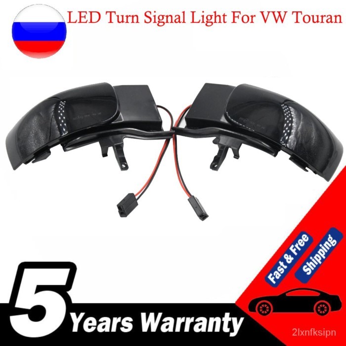 LED Turn Signal Light Dynamic Blinker For VW Touran 1T1 1T2 2003 2009 Side Lamp Rearview Mirror Ind
