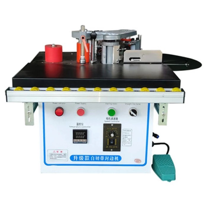 Automatic strip break edge banding Machine wood pvc cut itseld woodworking edge bander