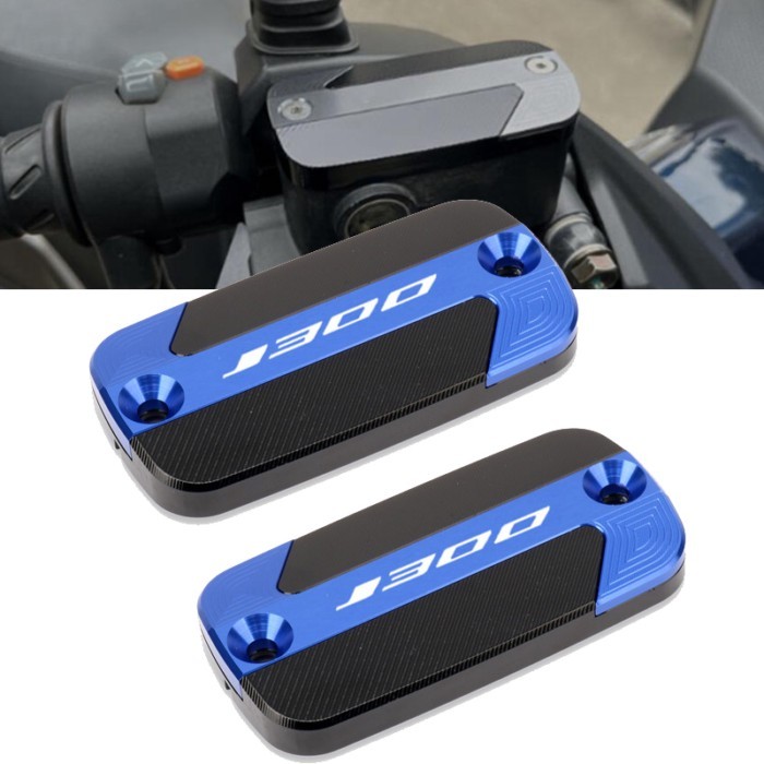 Motorcycle Accessories CNC Front Brake Reservoir Fluid Tank Oil Cup Cover Fit For J300 J 300 2014-2