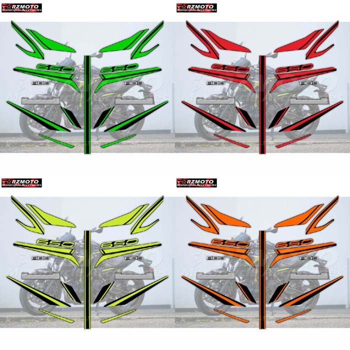 For Kawasaki Z650 ER650 Z650 ER 650 Ninja Motorcycle Accessories Fairing Sticker Whole Car Sticker