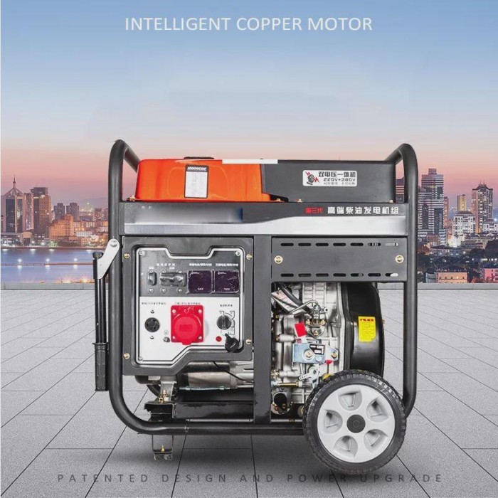 Upgrade Diesel Generator 3kw 5kw Single-phase Outdoor 6.5kw 8kw Small Generator 220V 380V