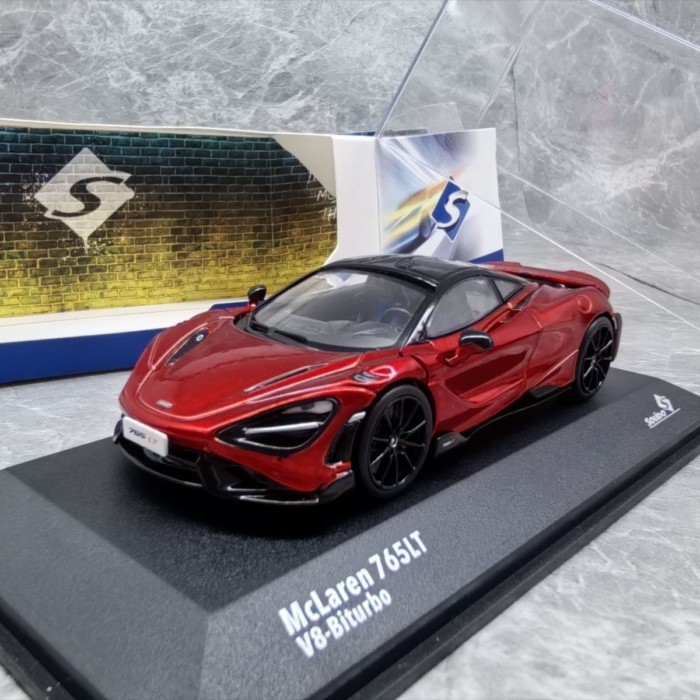 SOLIDO 1/43 MCLAREN 765LT MCLAREN รถรุ่นโลหะผสมเครื่องประดับแบบคงที่