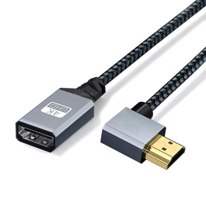 · · In : HDMI Male to Female Up Down ซ้ายขวา Bend Adapter Cable สายต่อคอมพิวเตอร์ 90 องศา Elbow 4K H