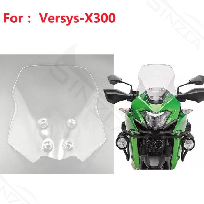 For KAWASAKI Versys-X KLE 300 Windshield Windscreen Wind Deflector Versys X 300 X300 KLE300 2017 20