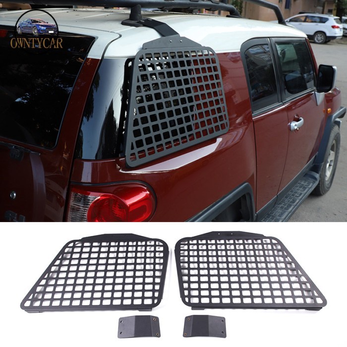 For Toyota FJ Cruiser 2007-2021 Aluminum alloy Car Rear Side Window Protective Hanging Bag Board Ex