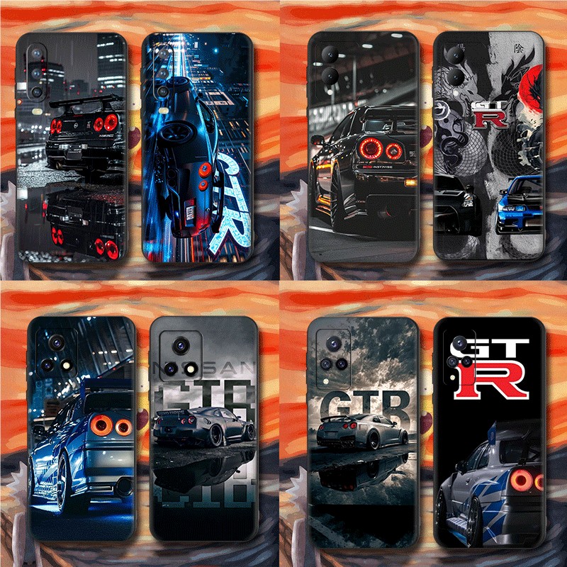 Vivo Y04 Y04S Y29S Y19 Y19E T4 Lite Y19S GT Y21D Y31 เคสโทรศัพท์ TPU ฝาครอบป้องกันแบบนุ่ม GTR Nissan