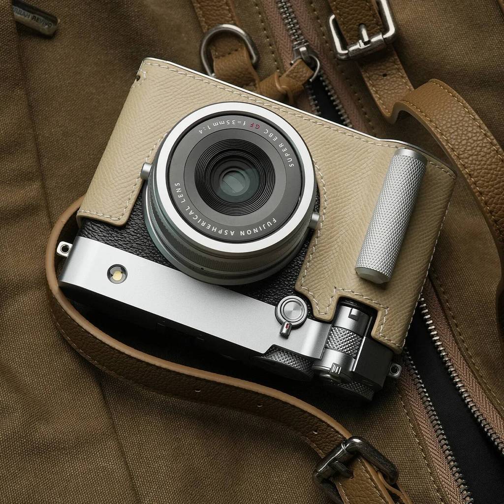 Mr.Stone สําหรับ Fujifilm GFX100RF กล้องป้องกันกรณีกล้อง Bodysuit GFX100RF กล้อง Handmade ของแท้หนัง