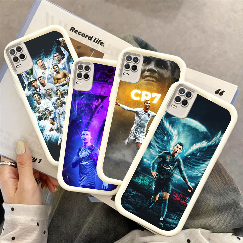 WC34 Ronaldo สําหรับ Hp ชุบ OPPO A55 A52 A54 A53 A53S A5 A3S A38 A54S 2020 2018 วัสดุ TPU