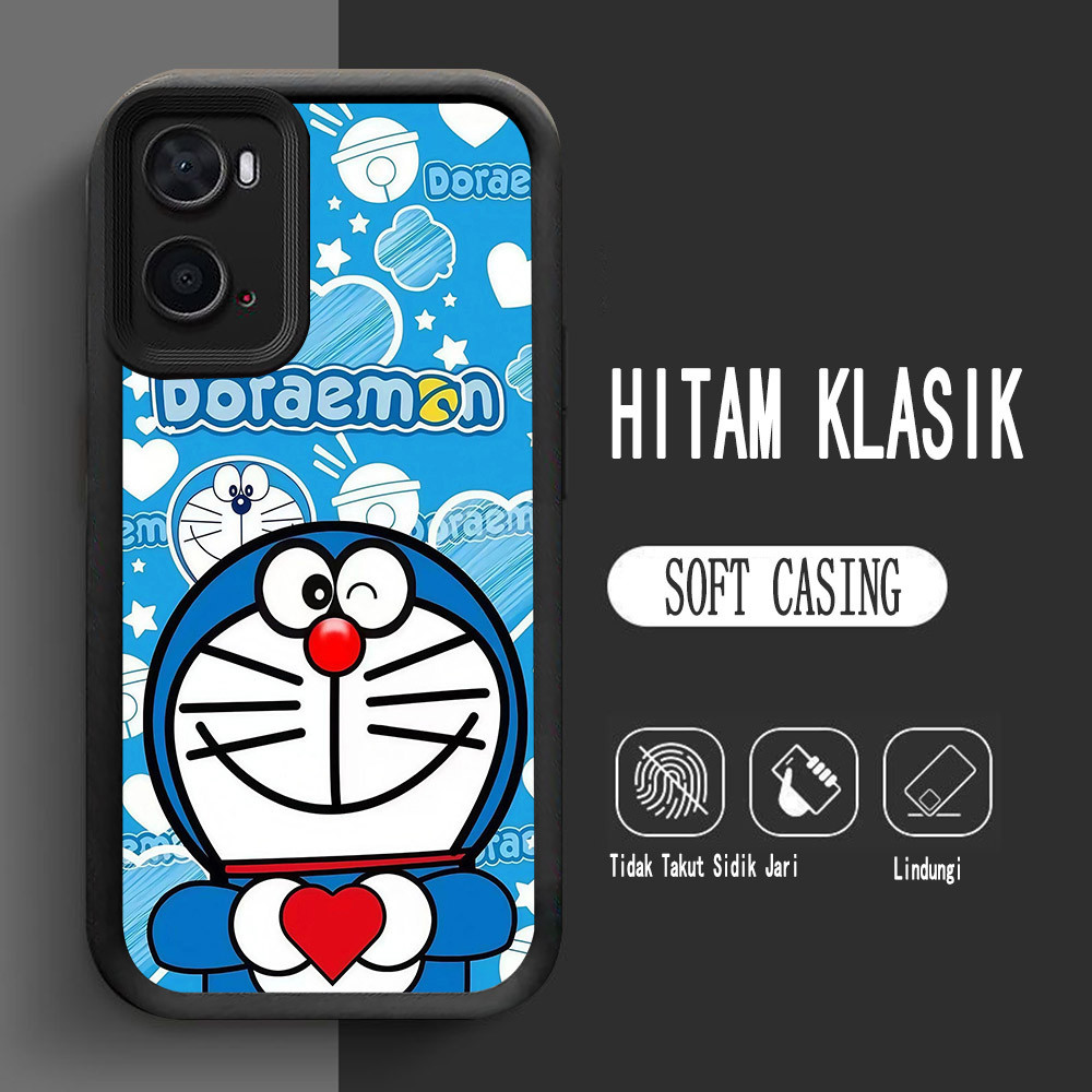 เคสสําหรับ OPPO A76 A96 A77s A57e A77 A36 A57 A57s Soft L-11 Doraemon
