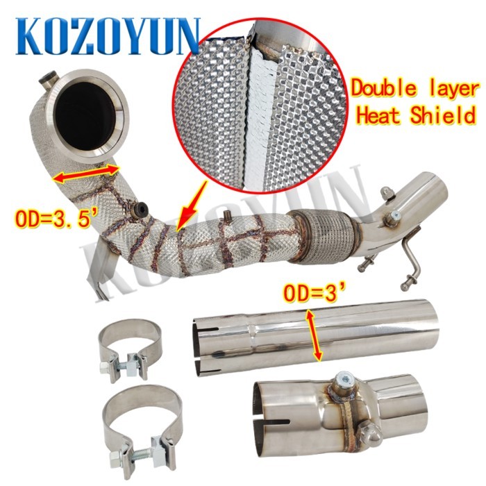 Downpipe CAT Turbo Pipe for MK8 VW GTI 8Y Audi A3 EVO4 FWD 2020+