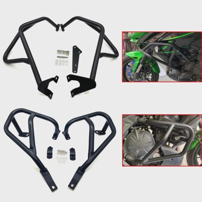 Motorcycle Crash Bar Frame Engine Protection Guard Bumper Protector For Kawasaki Versys650 Versys 6