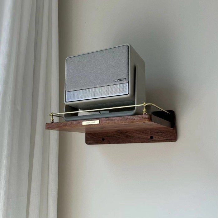 XGIMI RS10 วงเล็บติดผนังวอลนัทสีดำไม้ทึบโปรเจคเตอร์ Rack Storage Rack โปรเจคเตอร์ Wall วอลนัท Fairy
