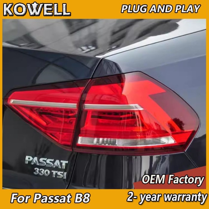 Car Styling for VW Passat B8 Tail Light 2017-2018 Volkswagen Passat B8 Rear Lights DRL+Brake+Turn S