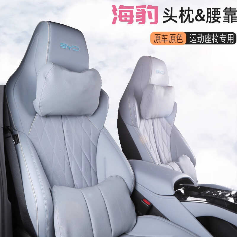 Biadi Seal Headrest DMI/EV รุ่นรถ Lumbar Support เฉพาะกีฬาที่นั่งคอสนับสนุนหมอนเบาะ