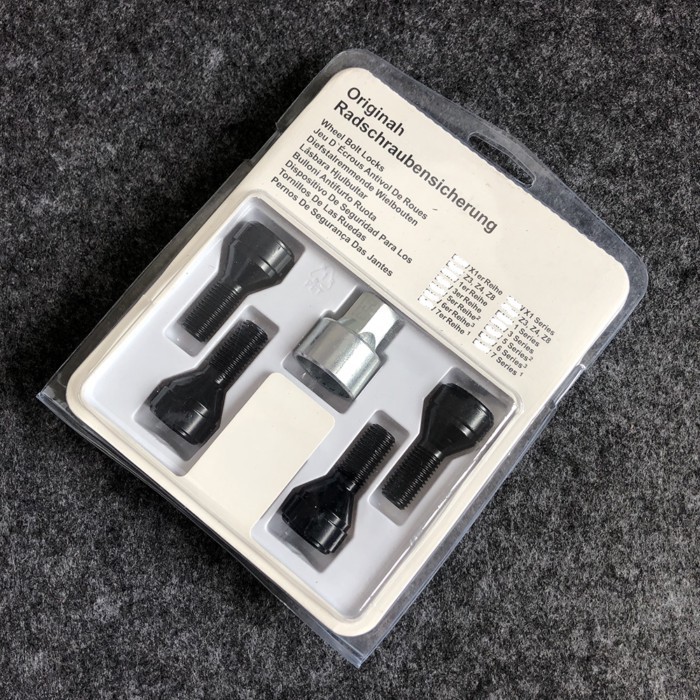 Set M12*1.5 Wheel Bolt Locks 36136792849 For BMW E4 E39 E60 Z4 Z3 E38 E64 36 13 6 792 849