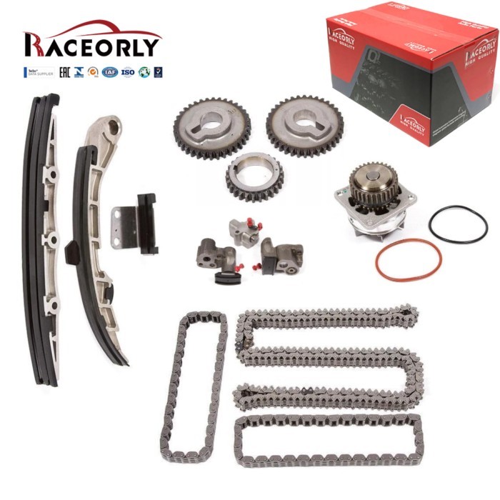 RACEORLY Timing Chain Kit Water Pump Fit for InfinitiG35 Nissan Altima Maxima VQ35DE