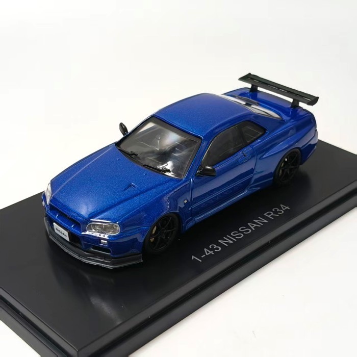 Ebbro1: 43 Nissan GTR Skyline R34 Skyline รถสปอร์ตจําลองรถรุ่น Nissan จําลอง