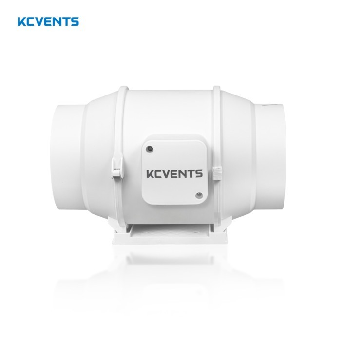KCvents 4/6/8inch Ventilation Fan Exhaust Fan Inline Duct Fan AC Fresh Air Fan 2nd Speed Control Su
