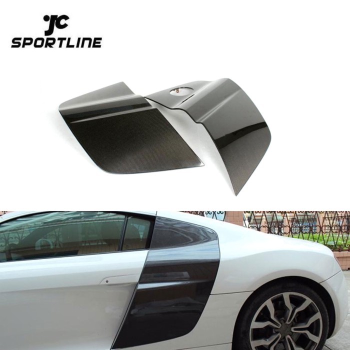 Carbon Fiber Door Fender Side Blades For Audi R8 V8 V10