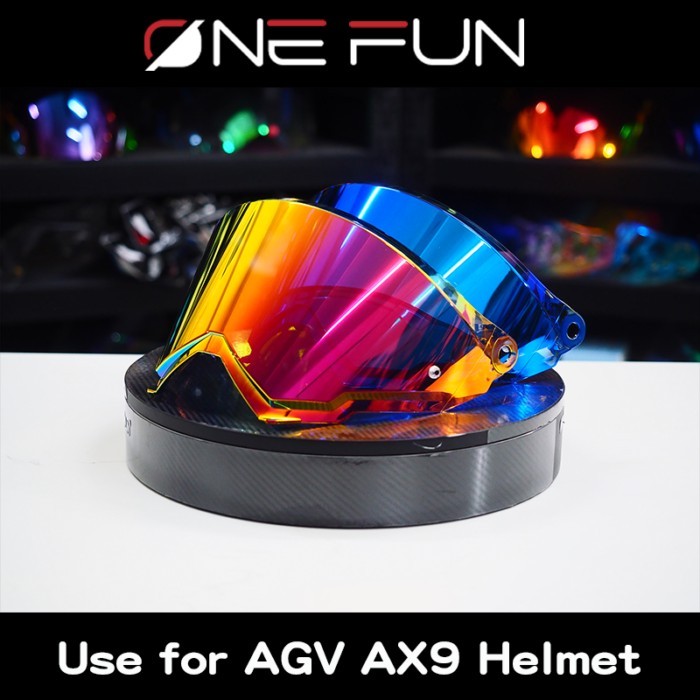 AGV AX9 AX-9 Pull Helmet Visor Motorcycle Full Face Helmet Shield Visor Lens Night Vision Visor Cas