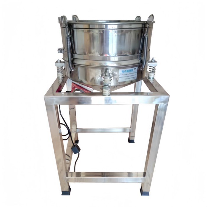 Vibrating liquid sieve machine for soymilk，rice，slurry shaker with high frequency filter screen mac