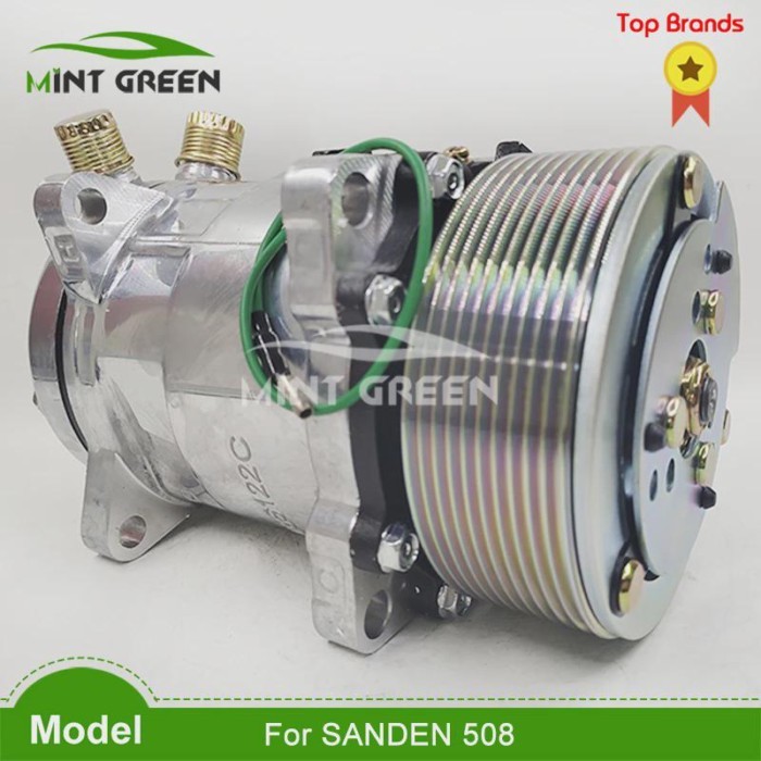 For 5SL12C car air compressor sanden sd508 sanden 508 10 Grooves 12V / 24v Tractor Excavator Heavy