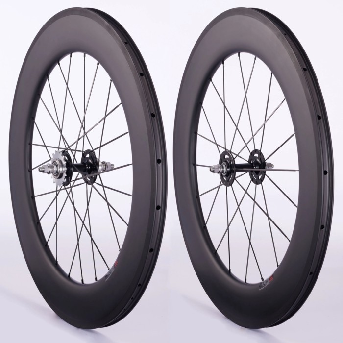 CSC 700C Track bike Carbon wheelset carbon wheels 38/50/60/88mm deep 28mm width 700C Fixed Gear fli