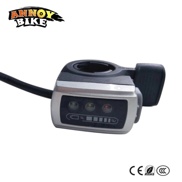 Ebike Thumb Throttle With Reversing Function LCD display 106DX Throttle For Electric Bikes Mountain